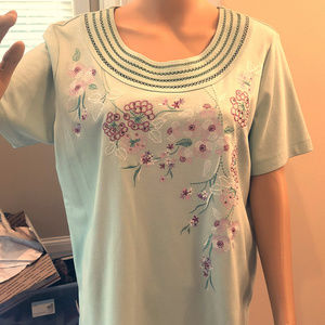 Alfred Dunner soft knit top Sz M NEW